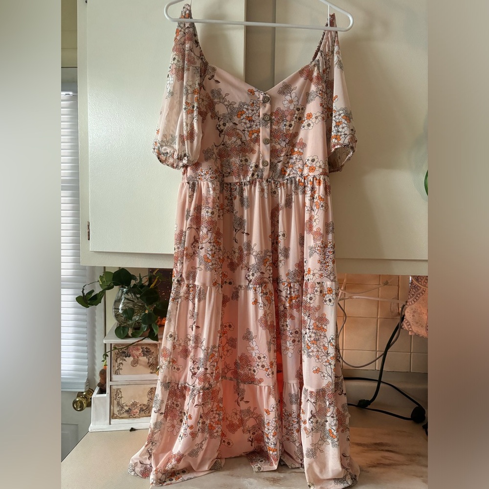 Floral midi dress